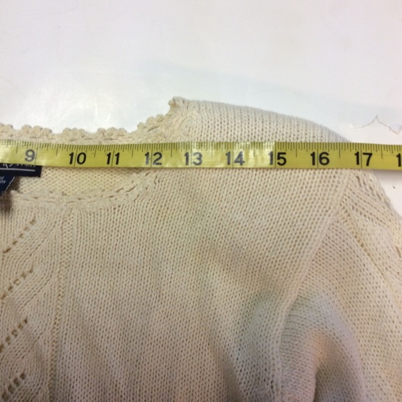 Hunters Run Women’s Cream VTG Sweater, Sz Small - Picture 7 of 13